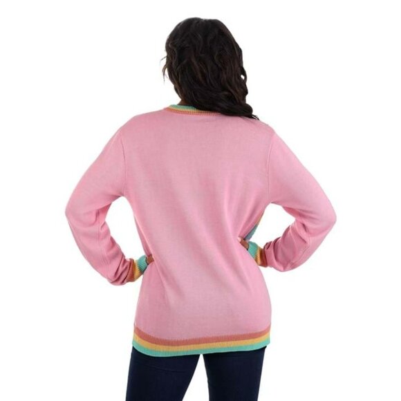 MY LITTLE PONY Women’s Retro Pink Crewneck Sweater Size Large NEW NWT - Picture 3 of 3